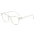 thumbnail image 2 of Blue Light Blocking Glasses Unisex Clear View Strong Hinge Smooth Transparent with Brim Eye Protection Clear Bluelight Glasses Spectacles, 2 of 8
