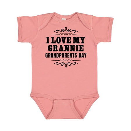 

Inktastic Grandparents Day I Love My Grannie Gift Baby Boy or Baby Girl Bodysuit