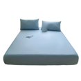 thumbnail image 5 of SIfdSeng Get it Fast Solid Color Bed Cover Class A Full Solid Color Washed Baby and Grade Bedspread Cover Imitation Pure Bed Sheet, 5 of 5