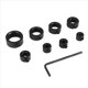 thumbnail image 3 of Juego de 9 brocas con abrazadera. Anillo de tope de profundidad ajustable con juego de brocas de acero al carbono., 3 of 5