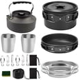 thumbnail image 1 of NUOLUX 1 Set Camping Cooking Utensils Camping Style for 2-3 People with Insulated Plastic, 1 of 7