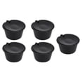 thumbnail image 4 of 5 Pcs Capsule de Café 50ml Filtre à Café Réutilisable Tasse avec Cuillère pour DOLCE GUSTO Machine à Café Noir, 4 of 7