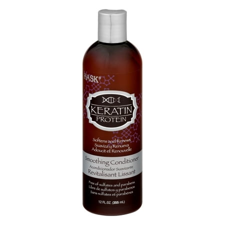 HASK Keratin Protein Softens & Renews Smoothing Conditioner, 12 (Best Conditioner For Keratin Treated Hair)