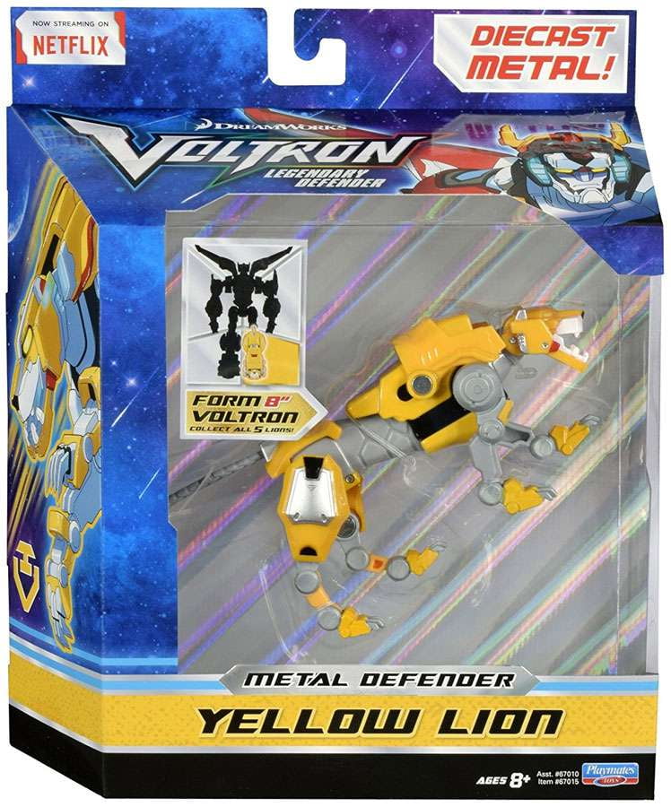NEW Yellow Lion Original Voltron Complete DieCast Die Cast Set Action Figure 