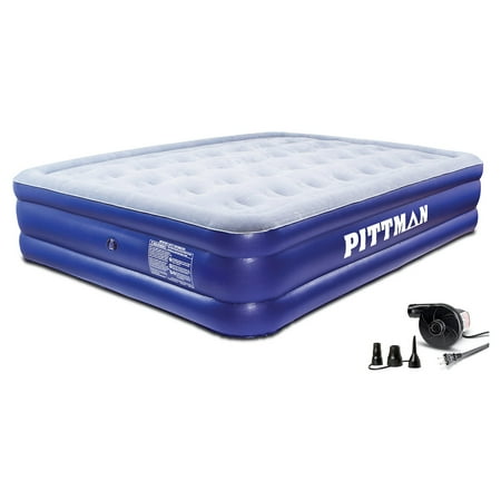 Pittman Queen Double High Air Mattress with Portable Electric Air