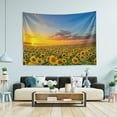 thumbnail image 4 of GZHJMY Sunflowers Waiting for The Sunrise Tapestry Aesthetic Tapestry Wall Hanging for 60" x 40" Inches Gift Decor, 4 of 6