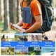 thumbnail image 4 of Hukapapa Polyester fiber outdoor sports running mobile phone arm bag, universal waterproof wrist bag blue, 4 of 5