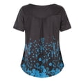 thumbnail image 4 of Patlollav Womens Plus Size Clearance,Women's Tops Summer Print Short Sleeve O-Neck Loose T-Shirts Blouse, 4 of 6