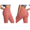 thumbnail image 6 of Paiwinds Women's High Waist Yoga Pants Full Length Tummy Control Slim Fit Nylon Spandex Running Leggings, 6 of 9