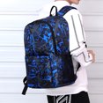 3Piece Set Backpack with DoubleSided Mesh Pockets, Waterproof Canvas