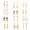 Gold, variant on 12Pairs Earrings Set,Alloy Earring Sets for Women,Hollowed-Out Leaf Design Unique Stylish Hypoallergenic Earrings,Dangle Earrings for Women,12Pairs