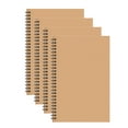 thumbnail image 1 of Cuaderno A5 con espiral a cuadros, 4 unidades, cuadernos cuadrados A5, encuadernación en espiral, cuaderno A5, diario, cuadernos de notas, carpeta de anillas, 1 of 6