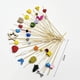 thumbnail image 3 of Pinchos de bambú desechables para decoración de fiestas de Año Nuevo, palillo de dientes de piezas, para Navidad, amor, corazón, ensalada, palitos para vegetales, 100, 3 of 4
