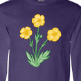 thumbnail image 4 of Inktastic Yellow Buttercup Flowers Long Sleeve T-Shirt, 4 of 5