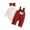 Red, variant on PMVFHDE Baby Girls Corduroy Overalls Set With Long Sleeve Top Cute Bear Print Toddler Outfits For Fall And Winter Season Red,6-12 Months