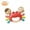 Red, variant on Cute Crab Baby Rattle, Easy Grip Infant Teething Shaker Toy, Sensory Developmental Hand Rattle, Montessori Early Learning Toy for Newborn 0 3 6 9 12 Months Boys Girls, Baby Shower Gift, Red