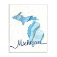 thumbnail image 2 of Stupell Industries Michigan Agate Blue US State Design Wall Plaque by Ziwei Li, 2 of 5