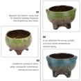 thumbnail image 2 of ITSELFER 2pcs Simple Style Ceramic Flowerpot Container Flower Plant Container, 2 of 6