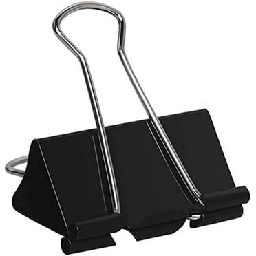 IEMIEBSHA Extra Large Binder Clips, Black, 24 Count, 24 Pack