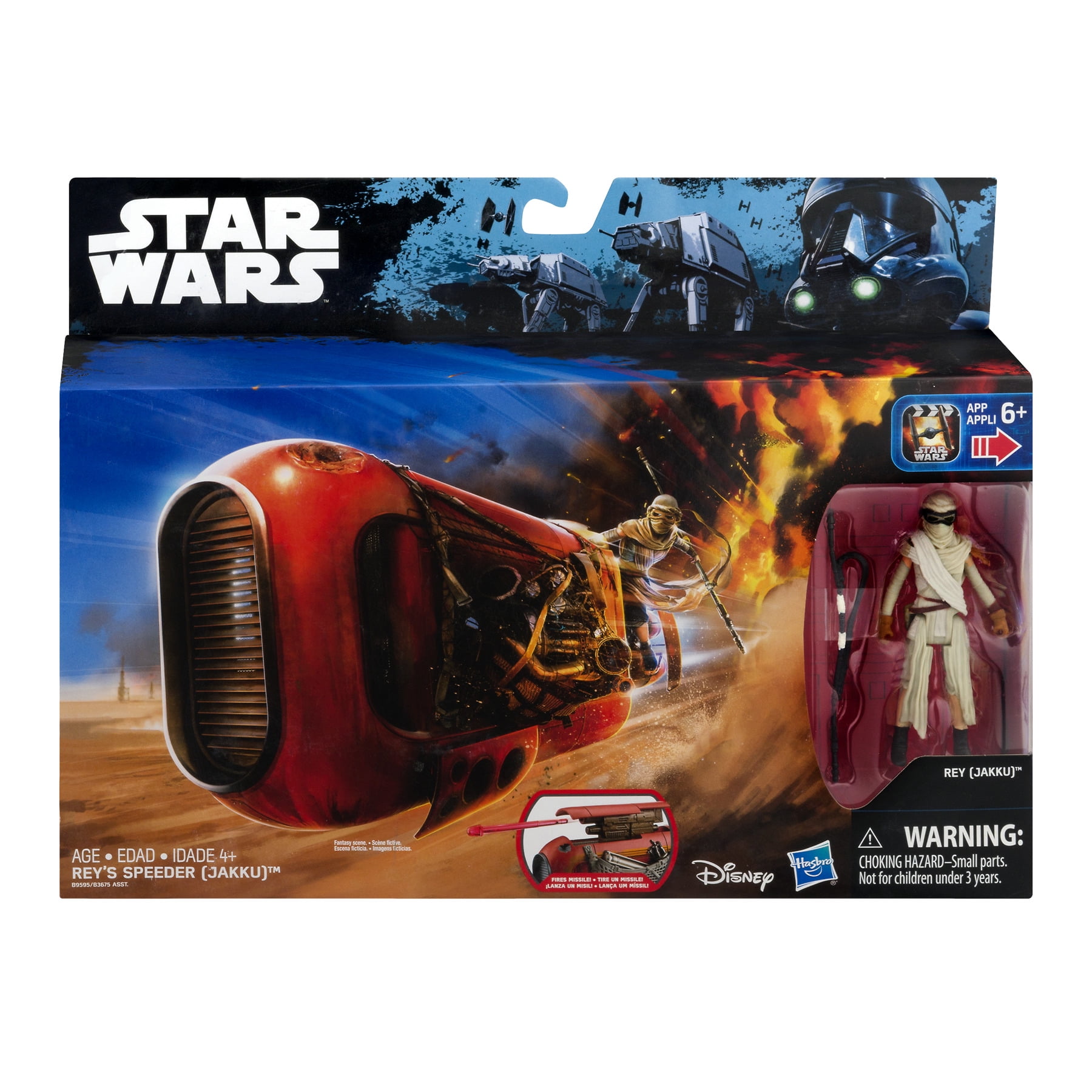 jakku Rey Disney Hasbro B9595 2016 for sale online Star Wars The Force Awakens Rey's Speeder