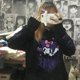 thumbnail image 1 of Suéter con capucha de Anime Kawaii Sanrio Kuromi para niña, abrigo suelto informal de dibujos animados Retro, regalo para pareja, Primavera/otoño, nuevo, 1 of 4
