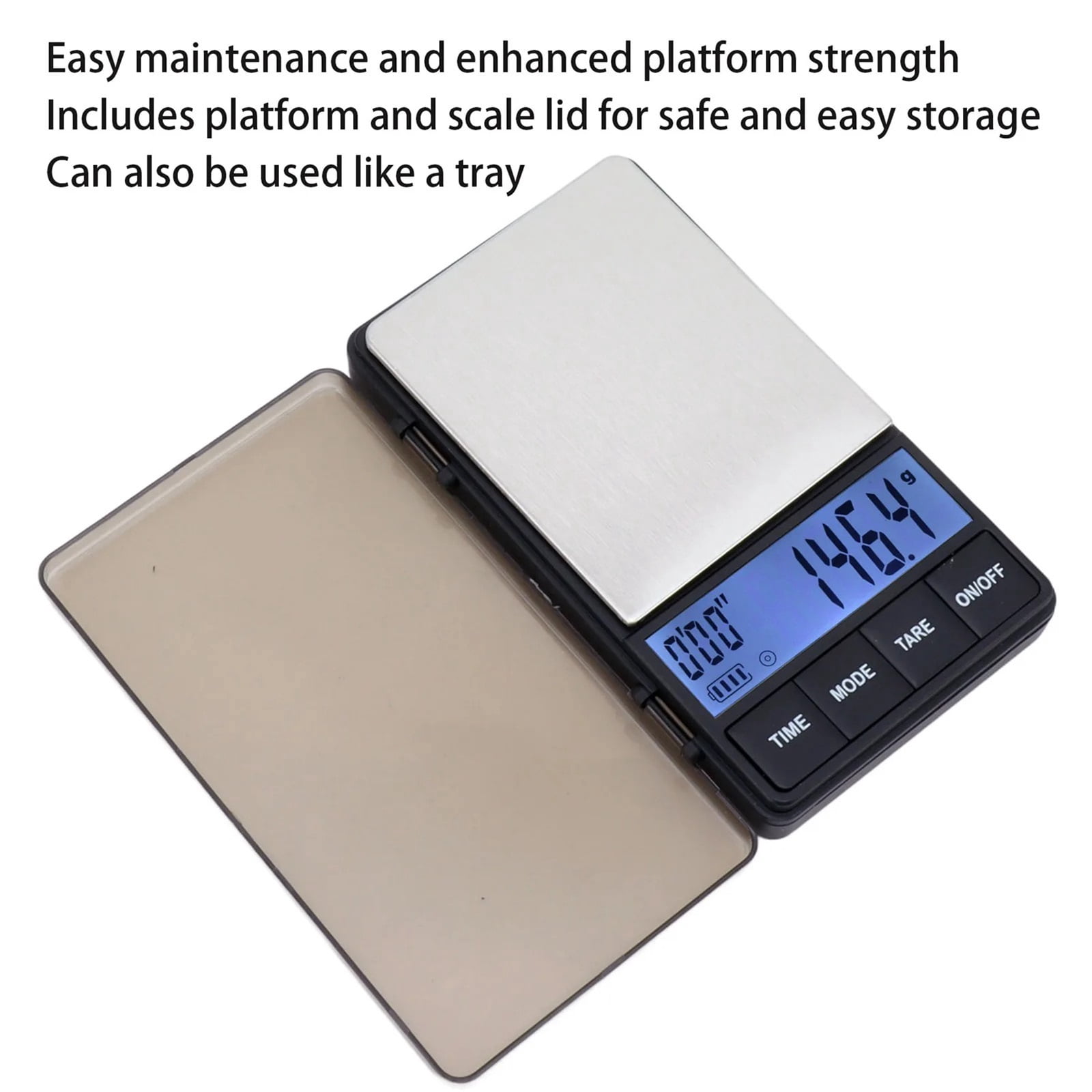 Small Coffee Scale Sensitive Accurate 1000g 0.1g Digital Pocket Coffee Scale with Timer Tare Function Small Coffee Scale