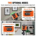 thumbnail image 3 of VEVOR 100ft Self Leveling Laser Level, Manual Green 3 x 360° Cross Line Laser,  IP54 Waterproof 8h Continuous Working Time Line Laser, Battery/Stand Included, 3 of 9