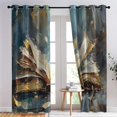 thumbnail image 3 of Book Curtains for Bedroom - Abstract Blackout Curtains for Living Room - Decorative Patterned Grommet Drapes - Window Treatments & Home Decor - 54 Inch Curtains 2 Panel Set - K&T66, 3 of 7