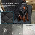 thumbnail image 4 of Dog Car Seat Covers Pet Seat Cover, Waterproof Nonslip Bench Rear Seat Cover Compatible for Middle Seat Belt Fits Most Cars, Trucks and SUVs MPVs, Bucket &amp; Bench Available, 4 of 7