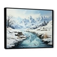 thumbnail image 2 of Designart "Arctic Serenity Alaska II" Winter Landscape Floater Framed Canvas Print, 2 of 7