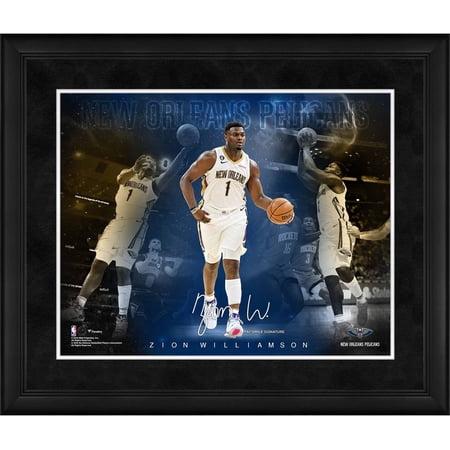 Zion Williamson New Orleans Pelicans Framed 16 x 20 Stars of the Game Collage