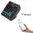 thumbnail image 3 of Mezclador de sonido de Audio portátil de 4 canales Mini consola Kuymtek de mezcla DJ compatible con Bluetooth USB con alimentación fantasma de 48V para reproducción de gra, 3 of 9
