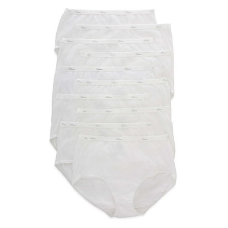 

Hanes Women s Cotton Brief Underwear 10-Pack