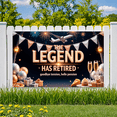 thumbnail image 4 of Decorative Design The Legend Has Retired Aviation Banner Polyester Material Celebration Banner for Retirement Party Indoor Decoration Holiday Celebration, 4 of 8