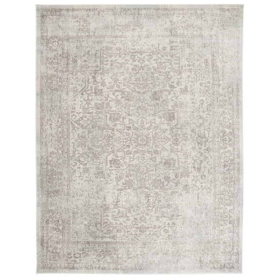SAFAVIEH Evoke Trena Floral Area Rug, Ivory/Taupe, 9' x 12'