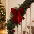 thumbnail image 5 of JHRGJIO Christmas Bow Decoration, Velvet Christmas Tree Bows Hanging Decor, Suitable For Christmas Trees Wreaths Door Wall Decorations And Festive Home Party Arrangements, 5 of 5