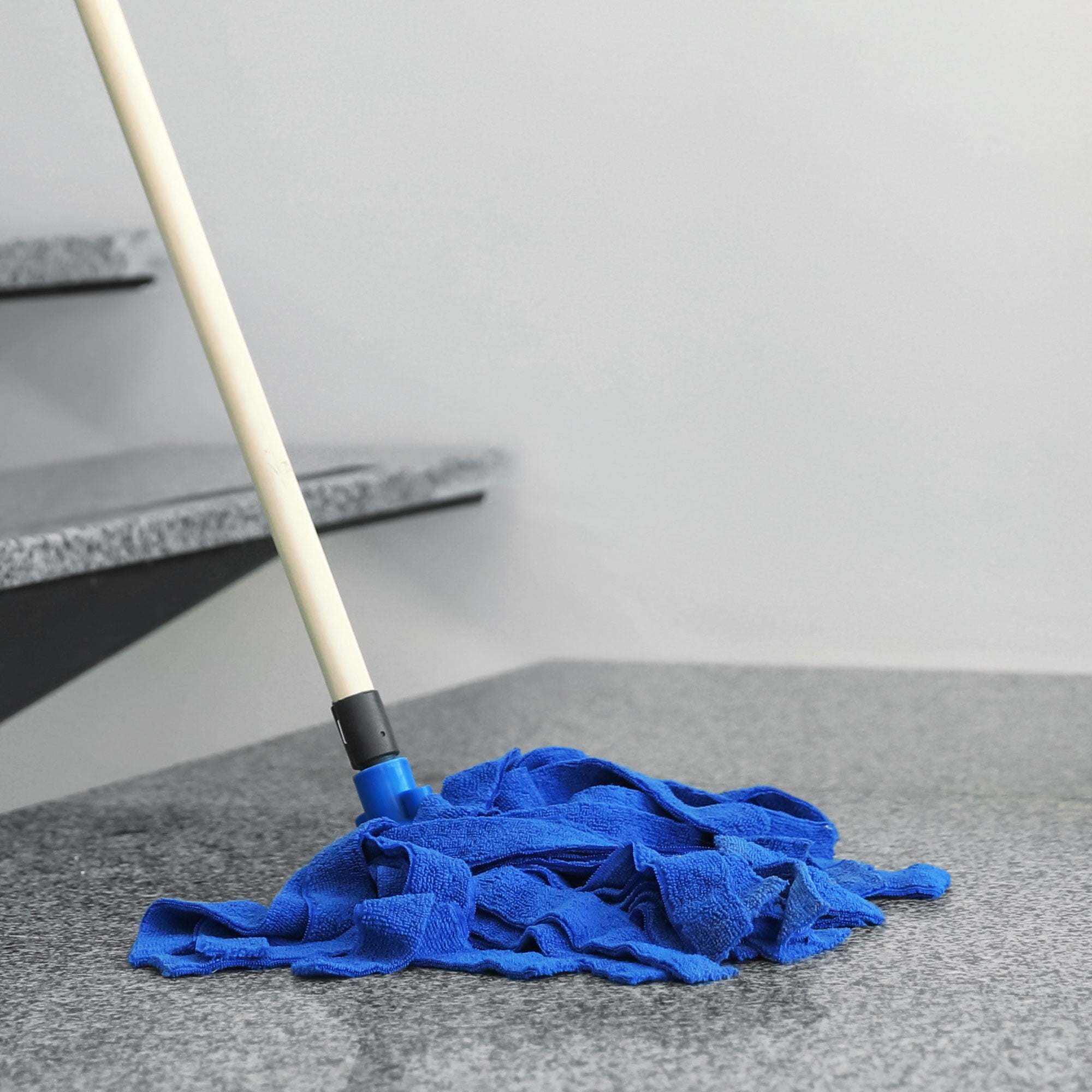 Unique Bargains Microfiber Cloth Mop Heads Replacement Cleaning Pads Blue