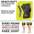thumbnail image 3 of BraceAbility Plus Size Hinged Knee Brace for Large Legs and Arthritis, 6XL, Black, 3 of 10