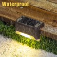 thumbnail image 4 of 8 Pack Solar Patio Lights - Solar Powered Fence Post Lights, 4 of 4