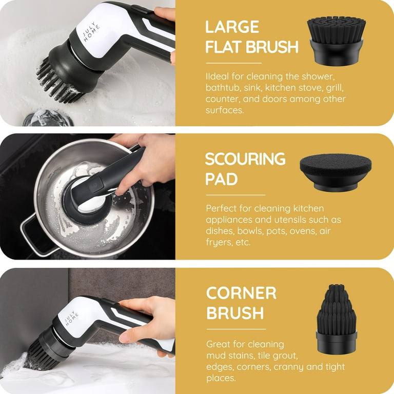Electric Spin Scrubber Cordless Shower Scrubber Handheld Power