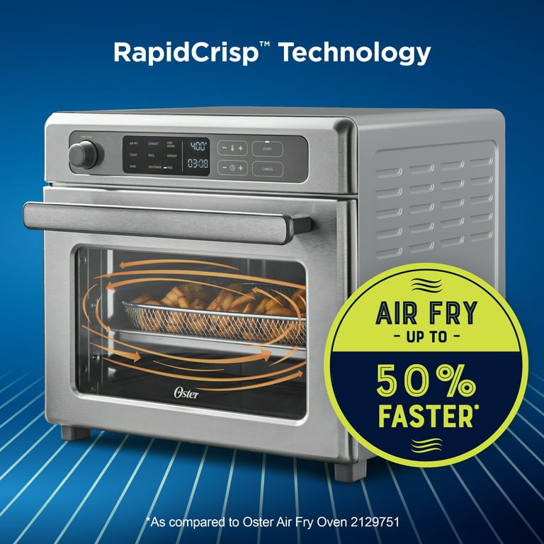 Oster Digital Rapidcrisp Air Fryer Oven, 9-Function Countertop