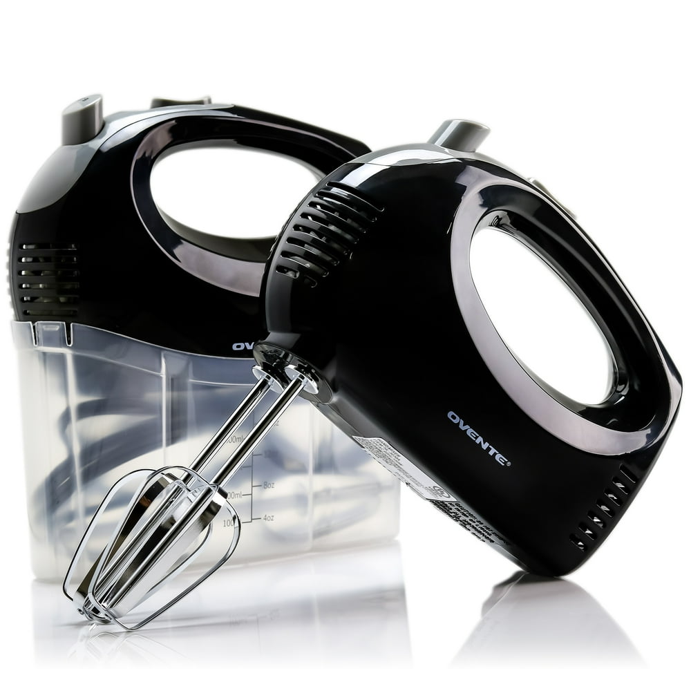 Ovente Portable 5 Speed Mixing Electric Hand Mixer with Stainless Steel