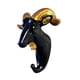 thumbnail image 1 of Monstrate Colgador de llaves de ciervo de PVC, decoración de pared única con cabeza de Animal para un fácil almacenamiento, ganchos duraderos Almacenamiento y organización del hogar Cabra Negra, 1 of 6