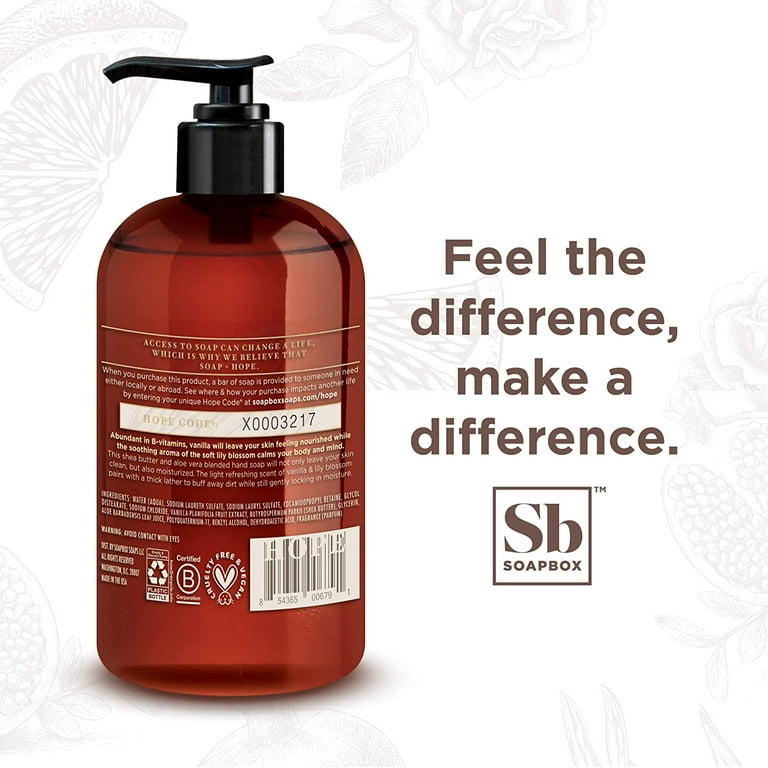 Soapbox - Nourishing hand soap, body wash & shampoo that gives back