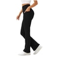 thumbnail image 2 of VBVC Women's High Waisted Flare Leg Pants , Breathable Bootcut Yoga Pants For Women , Ladies' Slim Stretch Slacks with Pockets,Black,XS-XL, 2 of 7