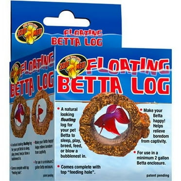 Zoo Med Ceramic Betta Log Sleeping Den or Hide Out [Habitat, Aquarium ...