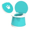 thumbnail image 1 of Inodoro Portátil para Bebés para Niños Asiento de Entrenamiento Plegable Liviano y Resistente Adecuado para Niños y Niñas Viajes Campamentos Uso Al Aire Libre Diseño de ANGGREK  Otros, 1 of 8