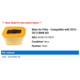 thumbnail image 2 of Main Air Filter - Compatible with 2010 - 2013 BMW M3 2011 2012, 2 of 2