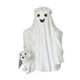 thumbnail image 3 of Estatua de perro caminando, decoración de mesa para Halloween, escultura artística, figura de perro para escritorio Blanco, 3 of 9