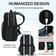 thumbnail image 5 of Mochila para portátil VANKEAN de 17.3 pulgadas, impermeable, puerto USB, negra, 5 of 6